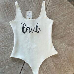 Cream Bride Bodysuit